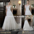 custom popular newest hot sell high quality Sleeveless hot saxy women's backless wedding dress